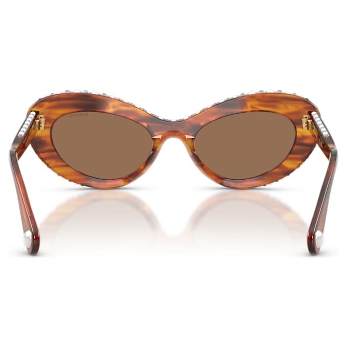 Lunettes de soleil de forme œil-de-chat, Sk6061U, marron Lunettes de soleil de forme œil-de-chat, Sk6061U, marron