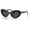 Lunettes de soleil de forme « œil de chat », Sk6061U, noires Lunettes de soleil de forme « œil de chat », Sk6061U, noires
