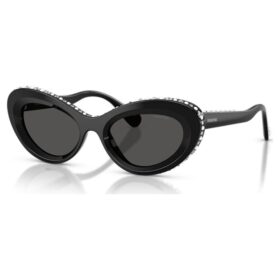 Lunettes de soleil de forme « œil de chat », Sk6061U, noires