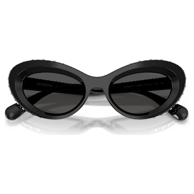 Lunettes de soleil de forme « œil de chat », Sk6061U, noires Lunettes de soleil de forme « œil de chat », Sk6061U, noires