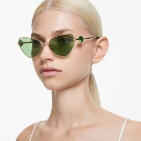 Lunettes de soleil de forme « œil de chat », Sk7003, vertes