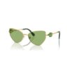 Lunettes de soleil de forme « œil de chat », Sk7003, vertes Lunettes de soleil de forme « œil de chat », Sk7003, vertes