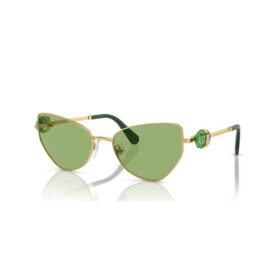 Lunettes de soleil de forme « œil de chat », Sk7003, vertes
