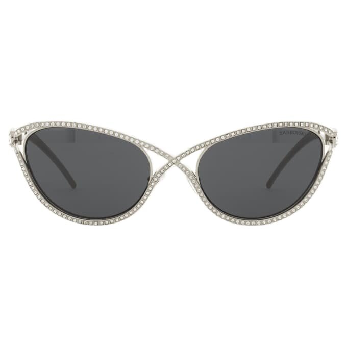 Lunettes de soleil de forme « œil de chat », Sk7025, ton argenté Lunettes de soleil de forme « œil de chat », Sk7025, ton argenté