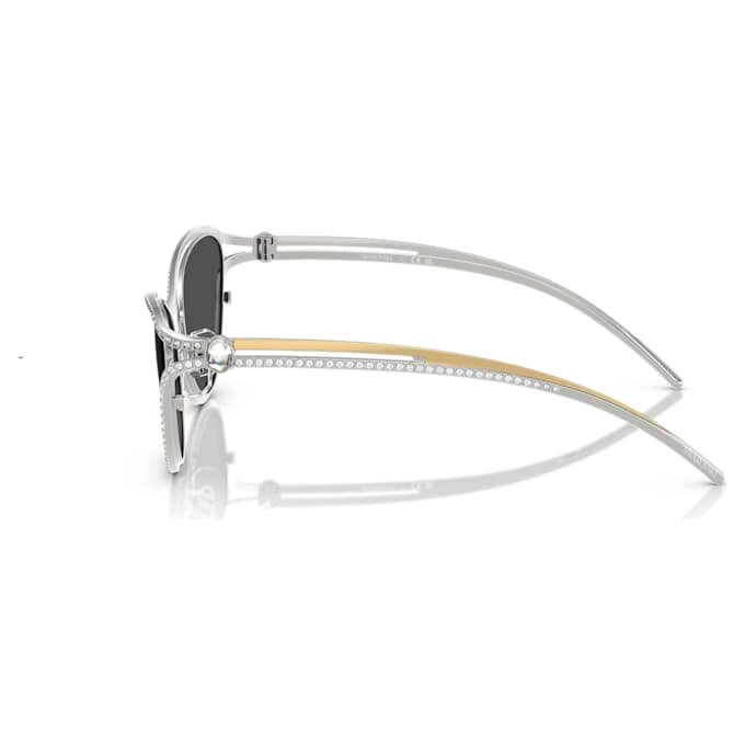 Lunettes de soleil de forme « œil de chat », Sk7025, ton argenté Lunettes de soleil de forme « œil de chat », Sk7025, ton argenté