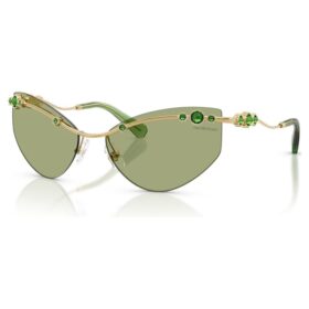 Lunettes de soleil de forme « œil de chat », Sk7039, teinte dorée