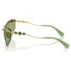 Lunettes de soleil de forme « œil de chat », Sk7039, teinte dorée