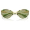 Lunettes de soleil de forme « œil de chat », Sk7039, teinte dorée
