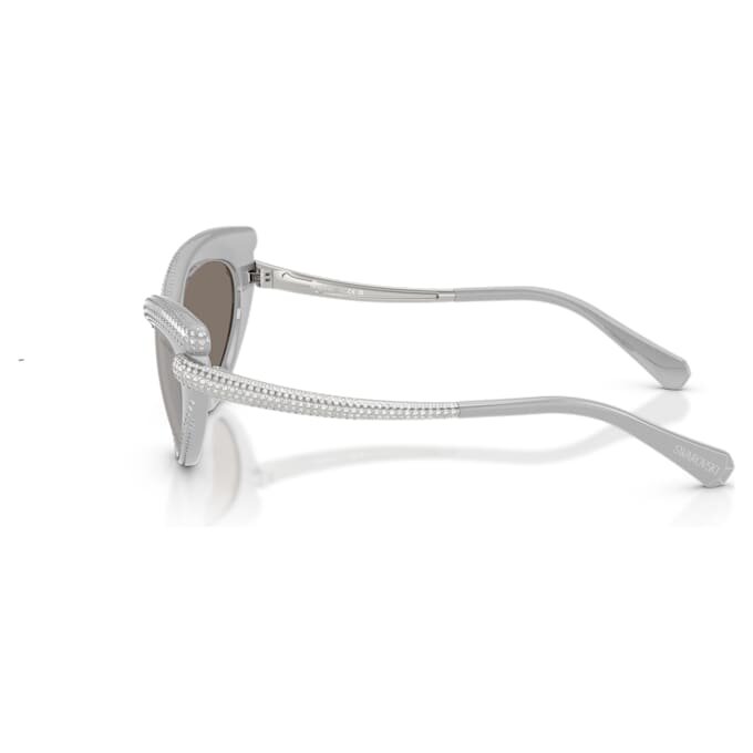 Lunettes de soleil de forme œil-de-chat, teinte argentée Lunettes de soleil de forme œil-de-chat, teinte argentée