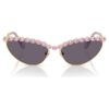 Lunettes de soleil de forme « œil de chat », violettes Lunettes de soleil de forme « œil de chat », violettes
