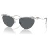 Lunettes de soleil de forme ovale, Sk7017, teinte argentée Lunettes de soleil de forme ovale, Sk7017, teinte argentée