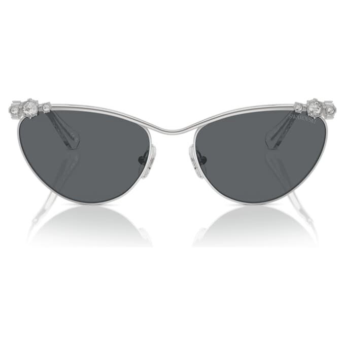 Lunettes de soleil de forme ovale, Sk7017, teinte argentée Lunettes de soleil de forme ovale, Sk7017, teinte argentée