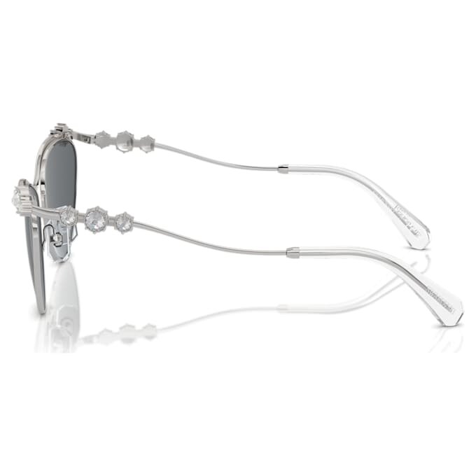 Lunettes de soleil de forme ovale, Sk7017, teinte argentée Lunettes de soleil de forme ovale, Sk7017, teinte argentée