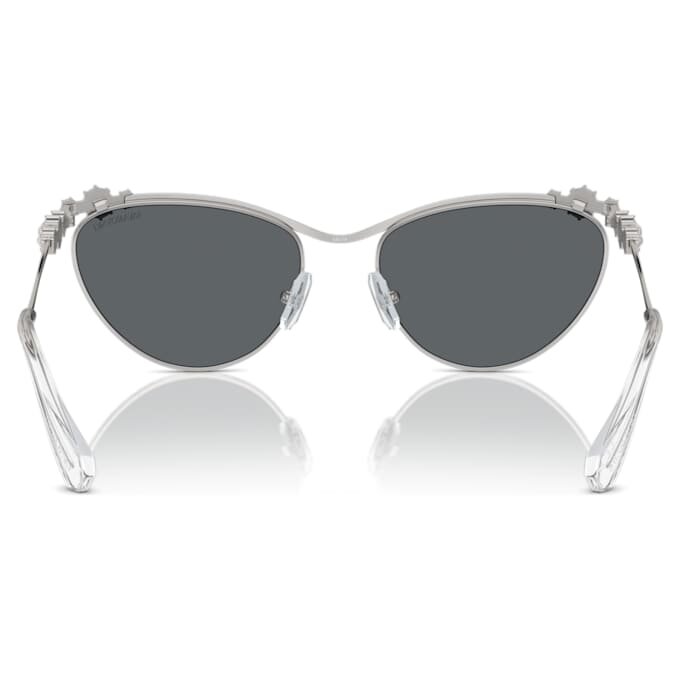 Lunettes de soleil de forme ovale, Sk7017, teinte argentée Lunettes de soleil de forme ovale, Sk7017, teinte argentée