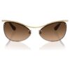 Lunettes de soleil de forme ovale, Sk7018, marron Lunettes de soleil de forme ovale, Sk7018, marron