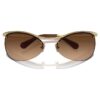 Lunettes de soleil de forme ovale, Sk7018, marron Lunettes de soleil de forme ovale, Sk7018, marron