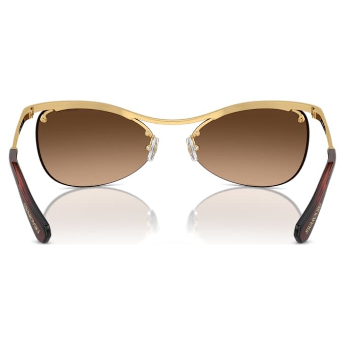 Lunettes de soleil de forme ovale, Sk7018, marron Lunettes de soleil de forme ovale, Sk7018, marron