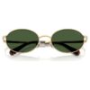 Lunettes de soleil de forme ovale, vertes Lunettes de soleil de forme ovale, vertes