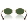 Lunettes de soleil de forme ovale, vertes Lunettes de soleil de forme ovale, vertes