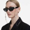 Lunettes de soleil de forme « Pillow », noires Lunettes de soleil de forme « Pillow », noires