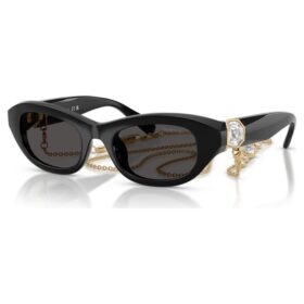 Lunettes de soleil de forme « Pillow », noires