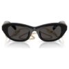 Lunettes de soleil de forme « Pillow », noires Lunettes de soleil de forme « Pillow », noires