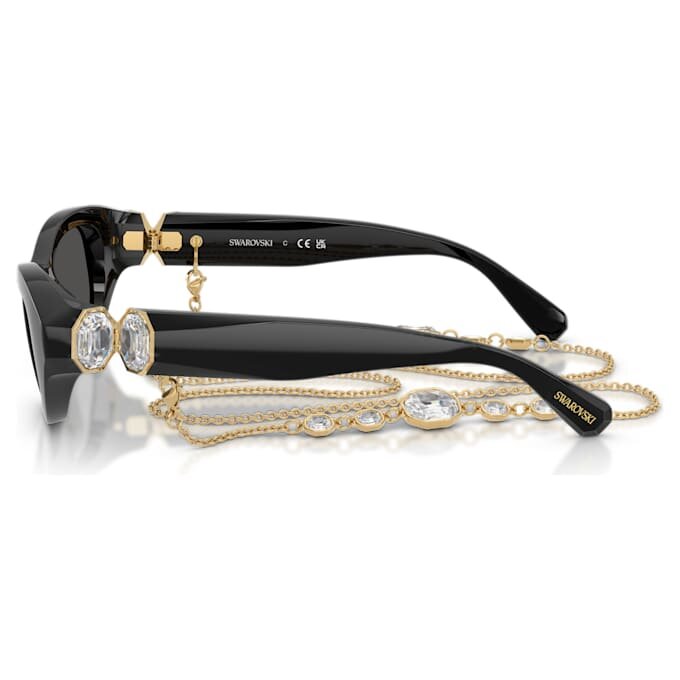 Lunettes de soleil de forme « Pillow », noires Lunettes de soleil de forme « Pillow », noires