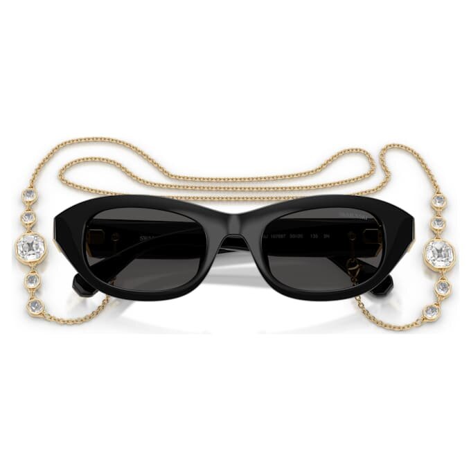 Lunettes de soleil de forme « Pillow », noires Lunettes de soleil de forme « Pillow », noires