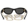 Lunettes de soleil de forme « Pillow », noires Lunettes de soleil de forme « Pillow », noires