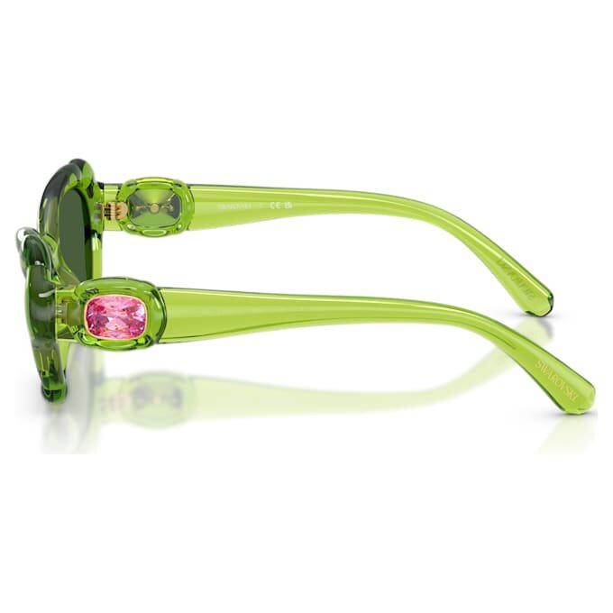 Lunettes de soleil de forme « Pillow », Sk6050, vertes Lunettes de soleil de forme « Pillow », Sk6050, vertes