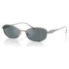 Lunettes de soleil de forme « Pillow », Sk7042, teinte argentée Lunettes de soleil de forme « Pillow », Sk7042, teinte argentée