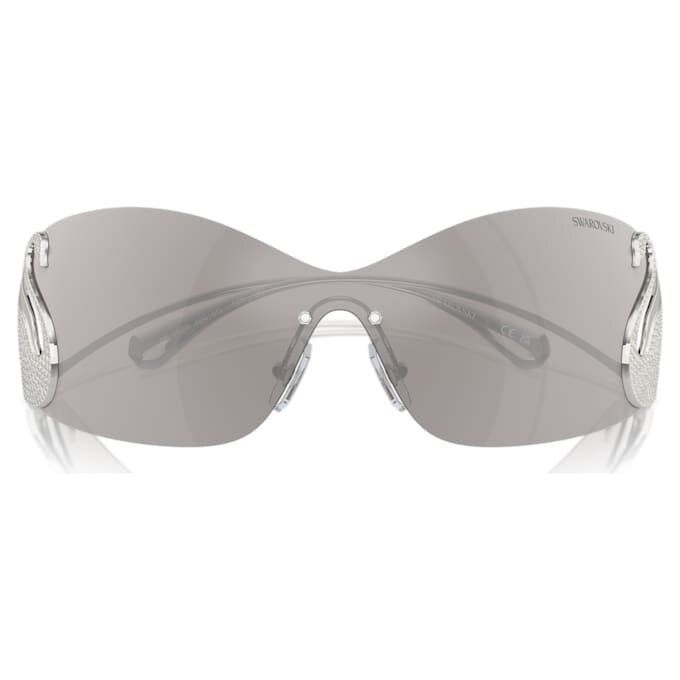Lunettes de soleil de type masque, Swan, Sk7020, teinte argentée Lunettes de soleil de type masque, Swan, Sk7020, teinte argentée