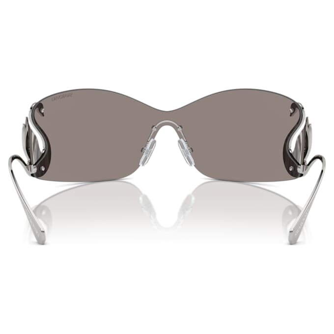Lunettes de soleil de type masque, Swan, Sk7020, teinte argentée Lunettes de soleil de type masque, Swan, Sk7020, teinte argentée