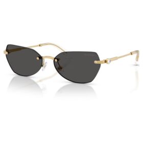 Lunettes de soleil en forme de coussin, Sk7038, dorées