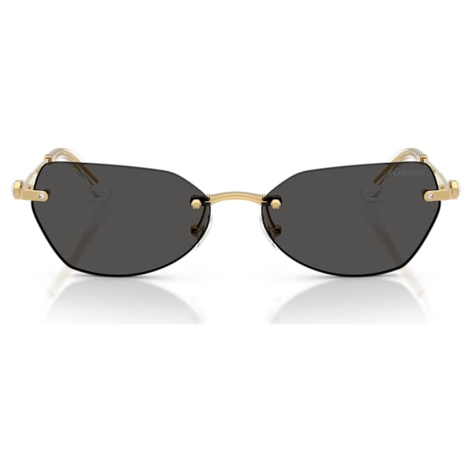 Lunettes de soleil en forme de coussin, Sk7038, dorées Lunettes de soleil en forme de coussin, Sk7038, dorées