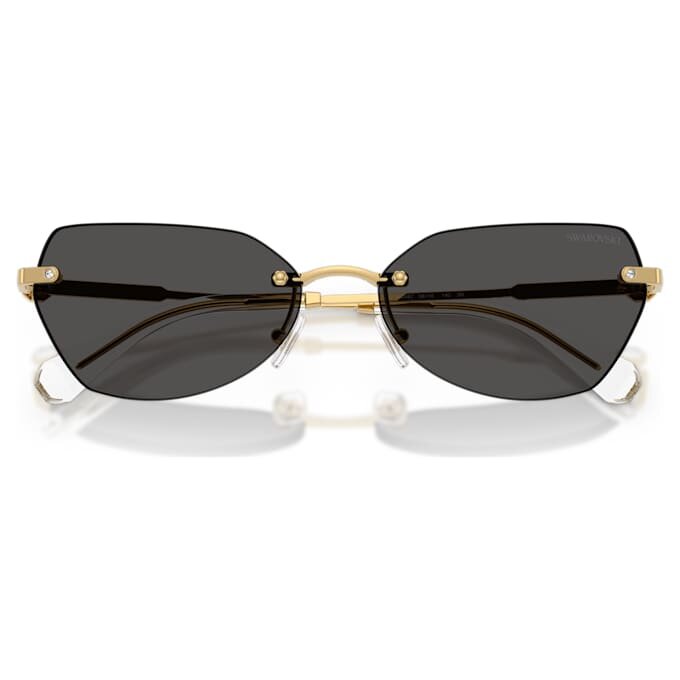 Lunettes de soleil en forme de coussin, Sk7038, dorées Lunettes de soleil en forme de coussin, Sk7038, dorées