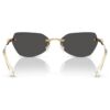 Lunettes de soleil en forme de coussin, Sk7038, dorées Lunettes de soleil en forme de coussin, Sk7038, dorées