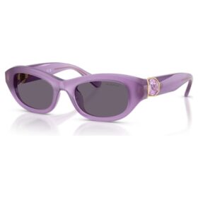 Lunettes de soleil en forme de coussin, violettes