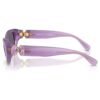 Lunettes de soleil en forme de coussin, violettes