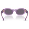 Lunettes de soleil en forme de coussin, violettes