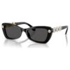 Lunettes de soleil en forme de papillon, Sk6033, noires Lunettes de soleil en forme de papillon, Sk6033, noires