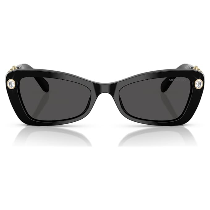 Lunettes de soleil en forme de papillon, Sk6033, noires Lunettes de soleil en forme de papillon, Sk6033, noires