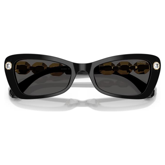 Lunettes de soleil en forme de papillon, Sk6033, noires Lunettes de soleil en forme de papillon, Sk6033, noires