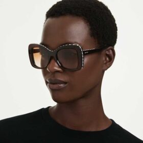 Lunettes de soleil en forme de papillon, Sk6062U, marron Lunettes de soleil en forme de papillon, Sk6062U, marron