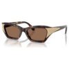 Lunettes de soleil forme œil de chat, Sk6029, marron