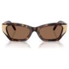 Lunettes de soleil forme œil de chat, Sk6029, marron