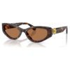 Lunettes de soleil forme œil de chat, Sk6045, marron