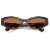 Lunettes de soleil forme œil de chat, Sk6045, marron
