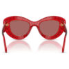 Lunettes de soleil forme œil de chat, Sk6060, rouges