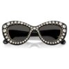 Lunettes de soleil forme œil-de-chat, Sk6060, teinte argentée Lunettes de soleil forme œil-de-chat, Sk6060, teinte argentée